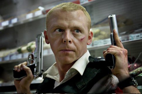 Morbidful's tweet image. When English police officer Adam Koch was stabbed he remarked "A scene from the film Hot Fuzz kept rolling through my mind. It was where policeman Simon Pegg gets stabbed and he says 'It's the most painful thing I've ever experienced.'- It literally is the most painful thing I've…