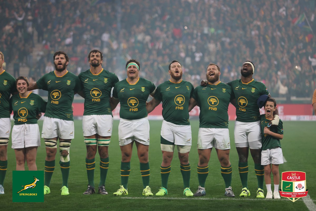 Springboks's tweet photo. A special moment for the new members of the Front Row Club 🥹
#Springboks #ForeverGreenForeverGold #RSAvGEO https://t.co/OfSwO56GaN