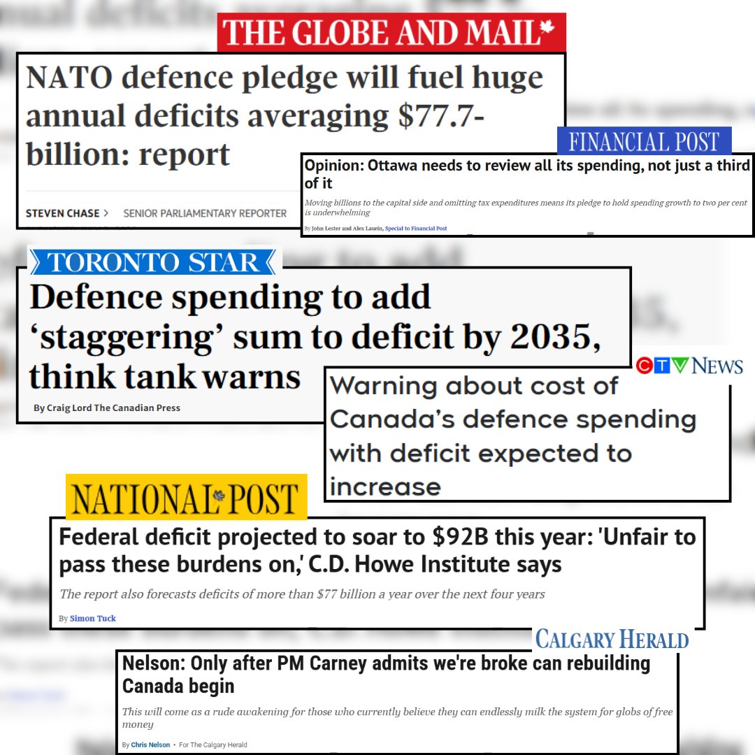 CDHoweInstitute's tweet image. The headlines say it all. Canada’s fiscal outlook is deteriorating fast – with no budget, no plan, and big-ticket promises piling up. We filled the gap with a full fiscal update. cdhowe.org/publication/th…
