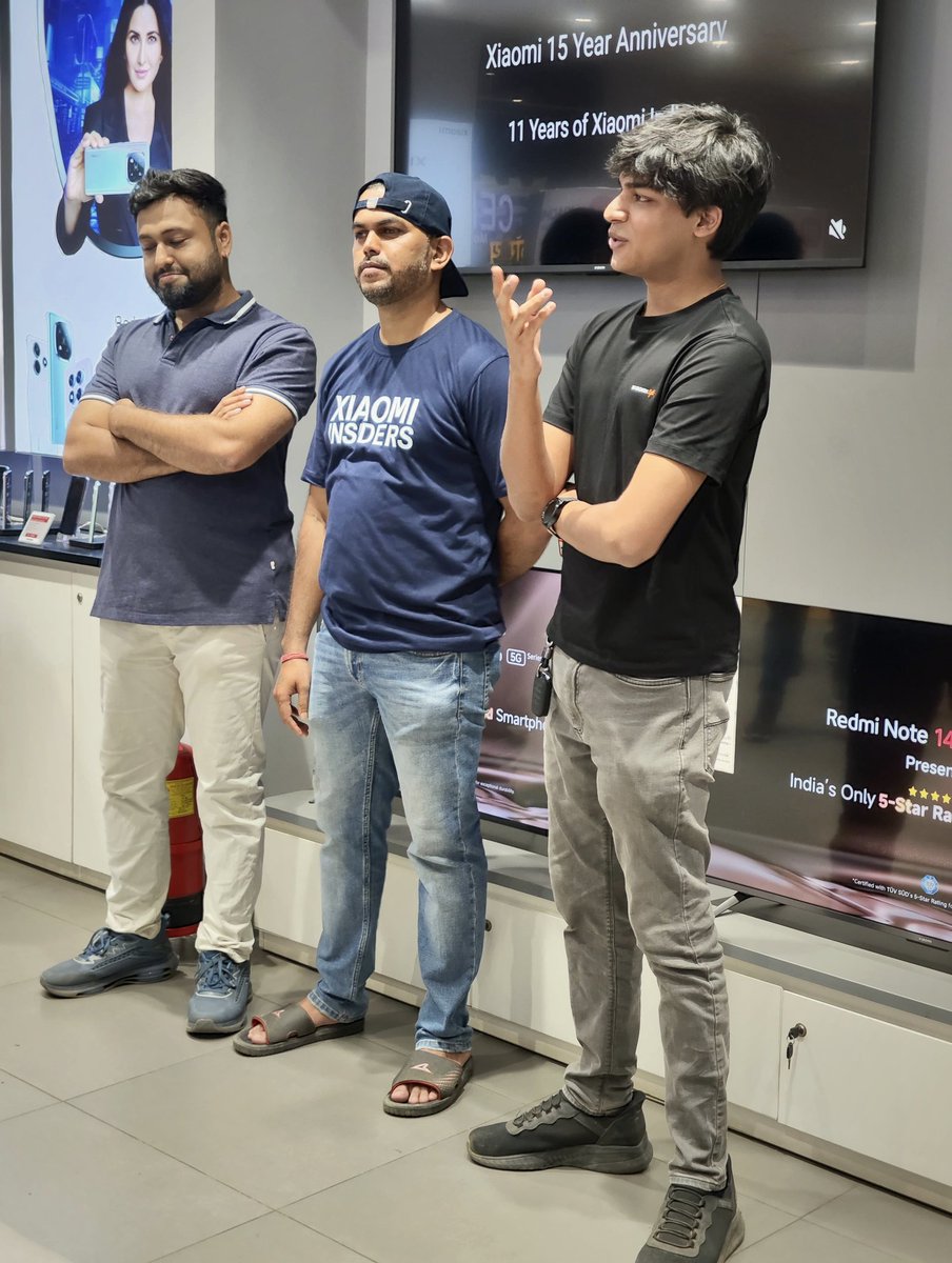 XFCMumbai's tweet image. Celebrating @XiaomiIndia's 11th Year Anniversary with #XiaomiFans at #XiaomiHome! 🎉🥳
It's been a Great Journey so far, with loads of Fun! Can't wait to see What's Brewing Next from the House of #Xiaomi! ⚙️📲
#XiaomiIndia @RedmiIndia #Redmi @s_anuj @atytse