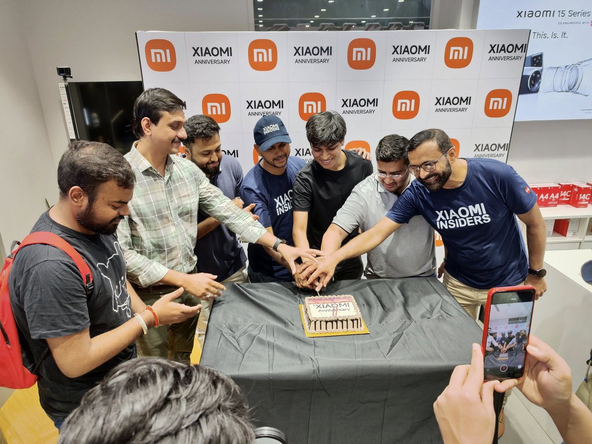 XFCMumbai's tweet image. Celebrating @XiaomiIndia's 11th Year Anniversary with #XiaomiFans at #XiaomiHome! 🎉🥳
It's been a Great Journey so far, with loads of Fun! Can't wait to see What's Brewing Next from the House of #Xiaomi! ⚙️📲
#XiaomiIndia @RedmiIndia #Redmi @s_anuj @atytse
