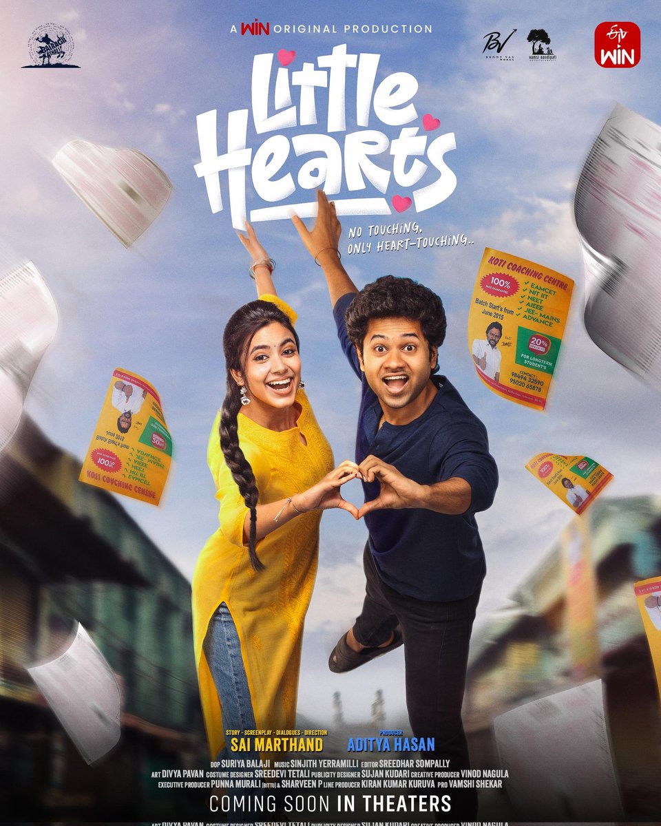 Bunny Vas (@thebunnyvas) on Twitter photo Watched this entertainer, This will give you rib-tickling laughs in theatres 100% 💖😂
#LittleHearts In CINEMAS soon!🍿
<a href="/Mouli_Talks/">Mouli Talks</a> <a href="/shivani_nagaram/">Shivani Nagaram</a> #AdityaHasan <a href="/marthandsai/">Sai Marthand</a> @Connect2Vamsi <a href="/VNE_Offl/">Vamsi Nandipati Entertainments</a> <a href="/krishna_kri/">saikrishna koinni</a> Watched this entertainer, This will give you rib-tickling laughs in theatres 100% 💖😂
#LittleHearts In CINEMAS soon!🍿
<a href="/Mouli_Talks/">Mouli Talks</a> <a href="/shivani_nagaram/">Shivani Nagaram</a> #AdityaHasan <a href="/marthandsai/">Sai Marthand</a> @Connect2Vamsi <a href="/VNE_Offl/">Vamsi Nandipati Entertainments</a> <a href="/krishna_kri/">saikrishna koinni</a>