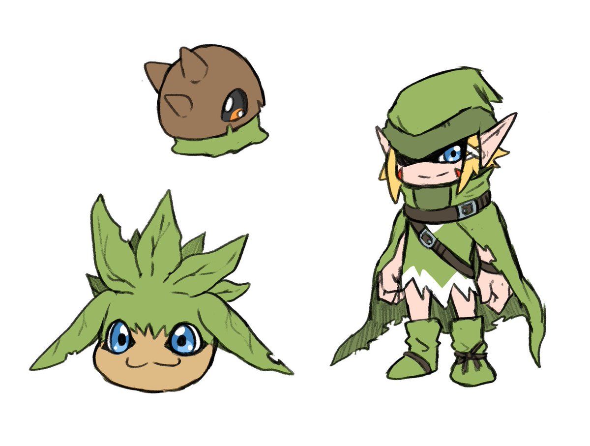 IdleCatGamer's tweet image. The inhabitants of the digital forest, Burmon, Frondmon, and Greencapmon!
#digimon #digimonfanart