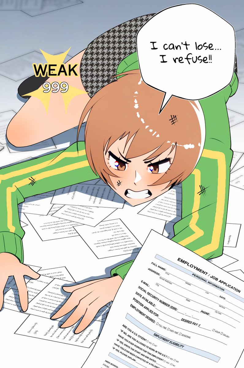 GJH_1_'s tweet image. Chie’s weakness #P4G