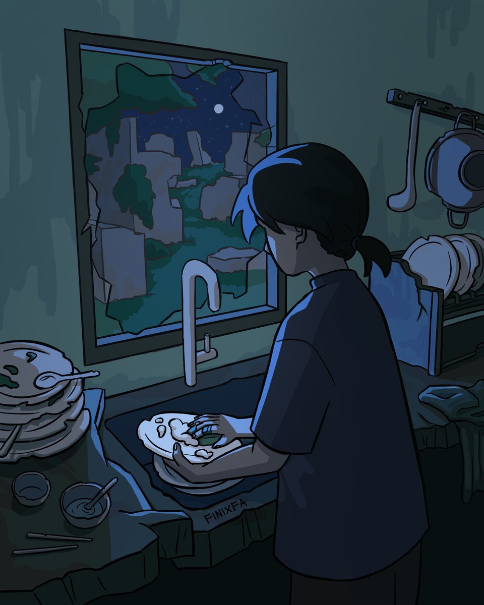 finixfa's tweet photo. endless dishes in an ending world
#art #postapocalyptic #softapocalypse https://t.co/8GozoGVPU4
