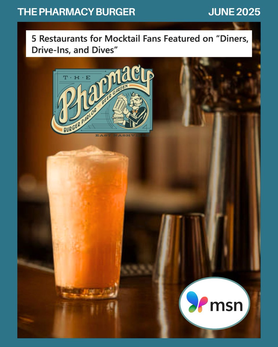 💎 Shoutout to R client @thepharmacynashville for being such a local AND national gem.

If you’re a local Nashvillian and a mocktail lover, head on over to The Pharmacy Burger Parlor &amp; Beer Garden for the perfect summery experience you won’t forget.
