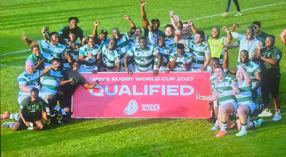 A moment I thought I’d only ever dream about. Our Zimbabwe Sables have beaten Namibia to qualify for the Rugby World Cup in Australia🇿🇼

Oh Sables my Sables!