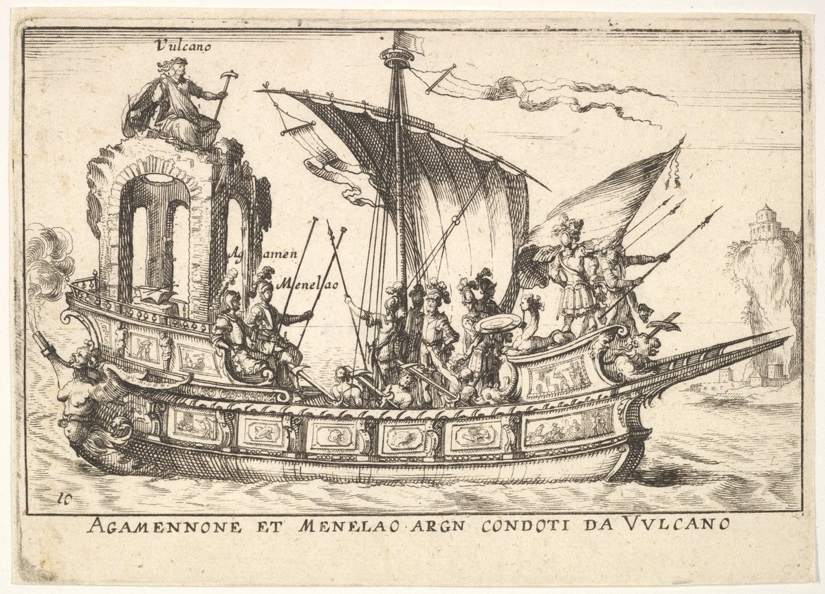 dailyagamemnon's tweet image. — le magnifique carousel fait sur le fleuve de l'arne a florence, pour le mariage du grand duc: agamennone et menelao argn. condoti da vulcano (1664, french), by unknown