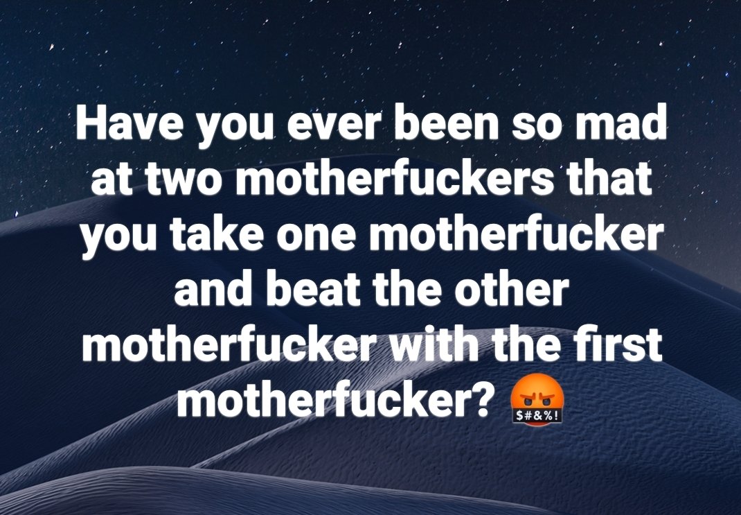 Roadkill86's tweet image. #motherfucker