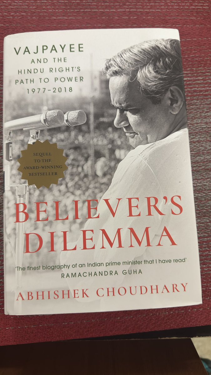 a very important sequel  to a wonderful book.
As <a href="/Ram_Guha/">Ramachandra Guha</a> says one of the finest biographies of an India PM 
Thank you <a href="/chacchachoudhry/">Abhishek Choudhary</a> for writing it and <a href="/panmacmillan/">Pan Macmillan</a> for sending it