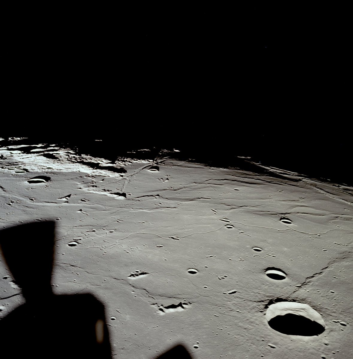 airandspace's tweet image. On this day in 1969, Apollo 11 entered lunar orbit and the crew got a close-up look at the Sea of Tranquility, where Neil Armstrong and Buzz Aldrin would land in lunar module Eagle the next day.