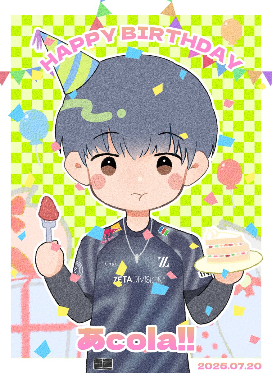 あcolaさん19歳のお誕生日おめでとうございます！🎉

#ZETAArt 
#あcolart 
<a href="/acola_Lui/">ZETA/あcola</a>