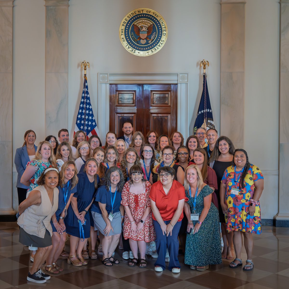 WhiteHouseHstry's tweet image. Week 2 of #WHHTI25 is in the books! We welcomed another inspiring group of educators to DC to explore the White House’s role in history & civic life. Thanks to our Education Team & all who help bring history to classrooms across the country.
📸: Thom Goertel & Cedric Craig for…