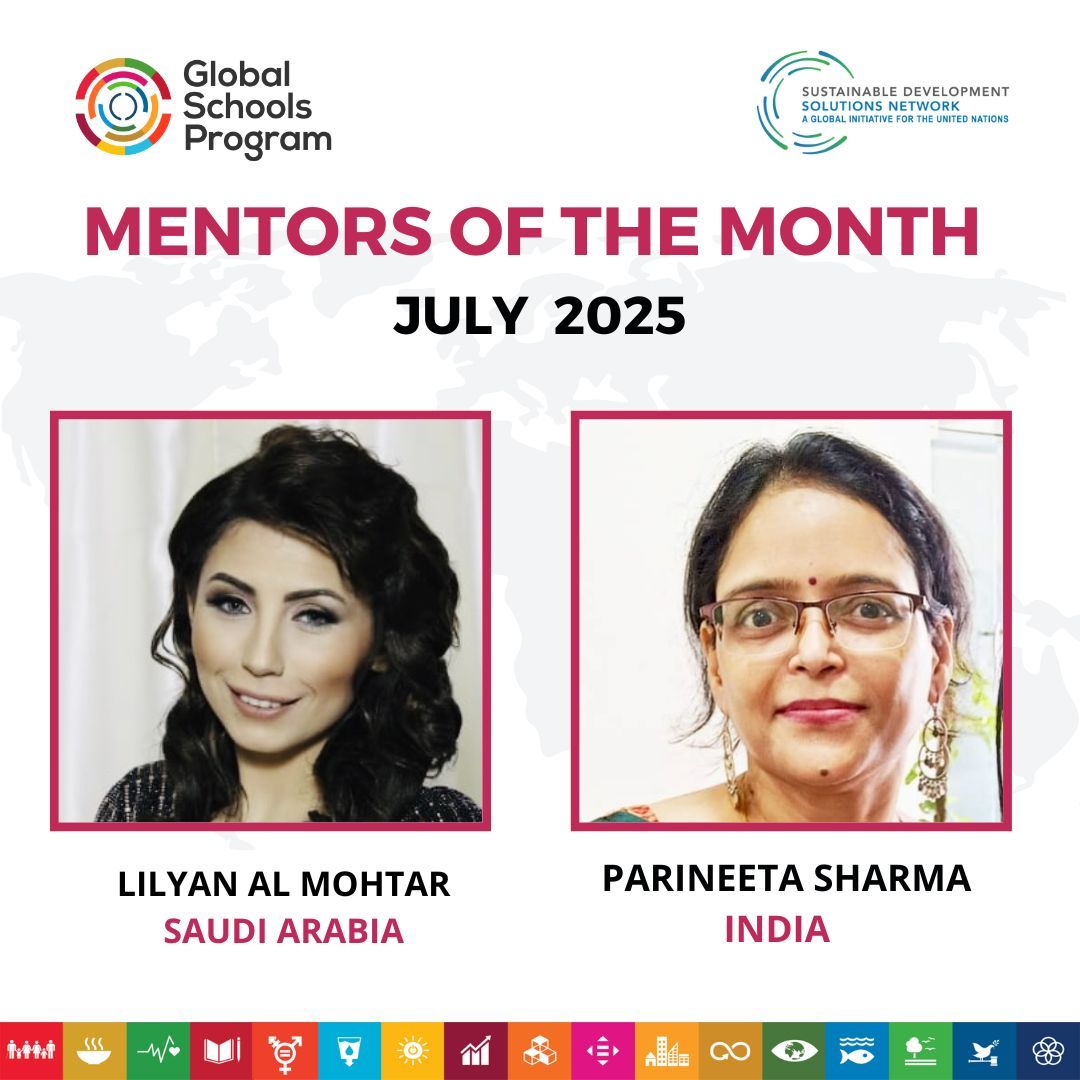 SDGsInSchools's tweet image. 🌟 #MentorsoftheMonth
Supportive, collaborative & dedicated, Lilyan and Parineeta are helping advocates thrive.
Their mentorship is shaping educators who lead with empathy & implement ESD with purpose.
💬 Learn more: buff.ly/yFboMrS
#YouthInFocus #ESD #GlobalSchools