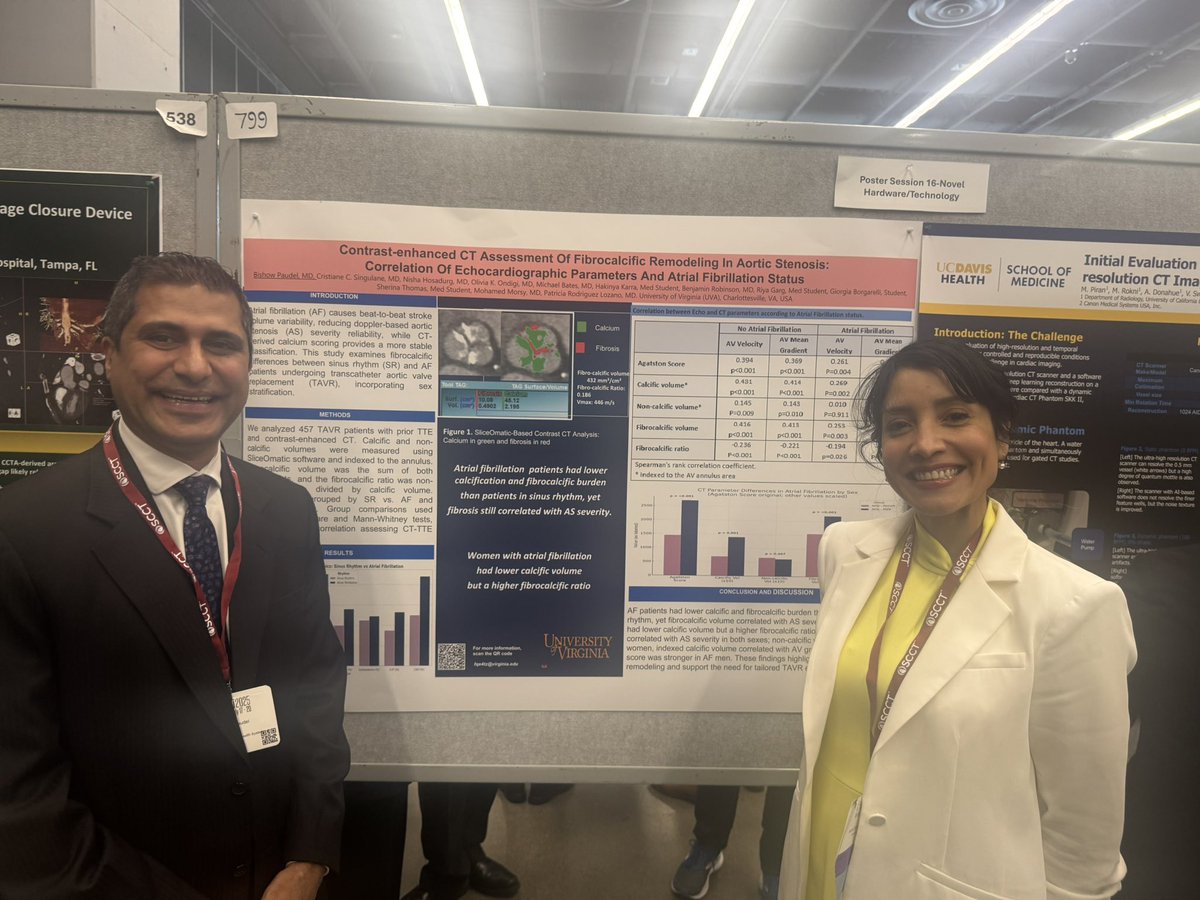 PRodriguezMD's tweet image. So proud of my team for presenting our work on contrast-enhanced CT in aortic stenosis: Assessment of Fibrocalcific Remodeling and Correlation with Echocardiographic Parameters. Exciting science and even better teamwork! 👏🫀 #SCCT2025 #yesCCT @Heart_SCCT @UVA @CardioUva…