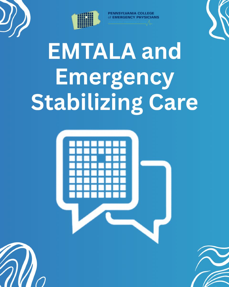 Politics may shift, but EMTALA remains the law of the land for EM. Head to the PACEP page on ACEP's engagED to see PACEP's statement on EMTALA and Emergency Stabilizing Care. engaged.acep.org/users/sign_in
