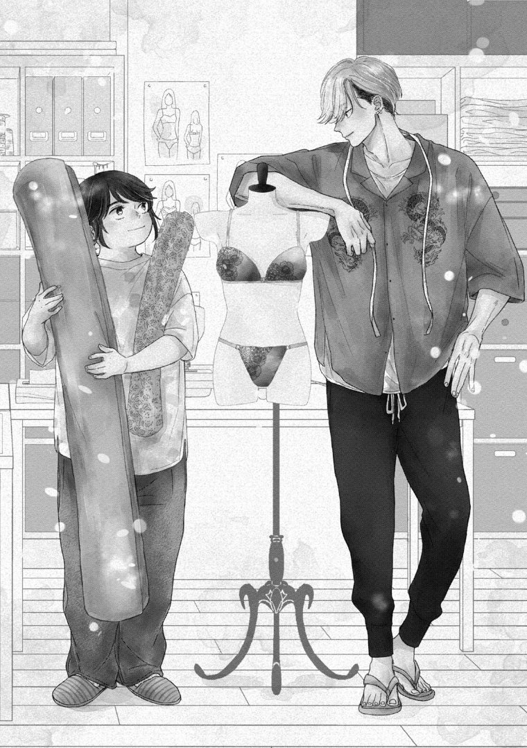 SantanaelChan's tweet photo. Found a manga about a former delinquent who becomes a lingerie designer who reunites with his chubby childhood friend. He's interested in making plus sized lingerie as well.

This might very well be the next JUJUTSU KAISEN..... https://t.co/wju7CGhO7A