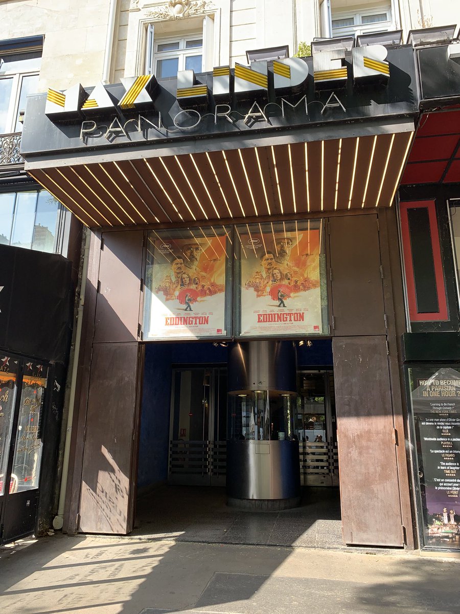 Aujourd’hui passage au <a href="/maxlinderpano/">Max Linder Panorama</a> pour le deuxième des trois films du juillet du PedroPascalverse. #PedroPascal #Eddington