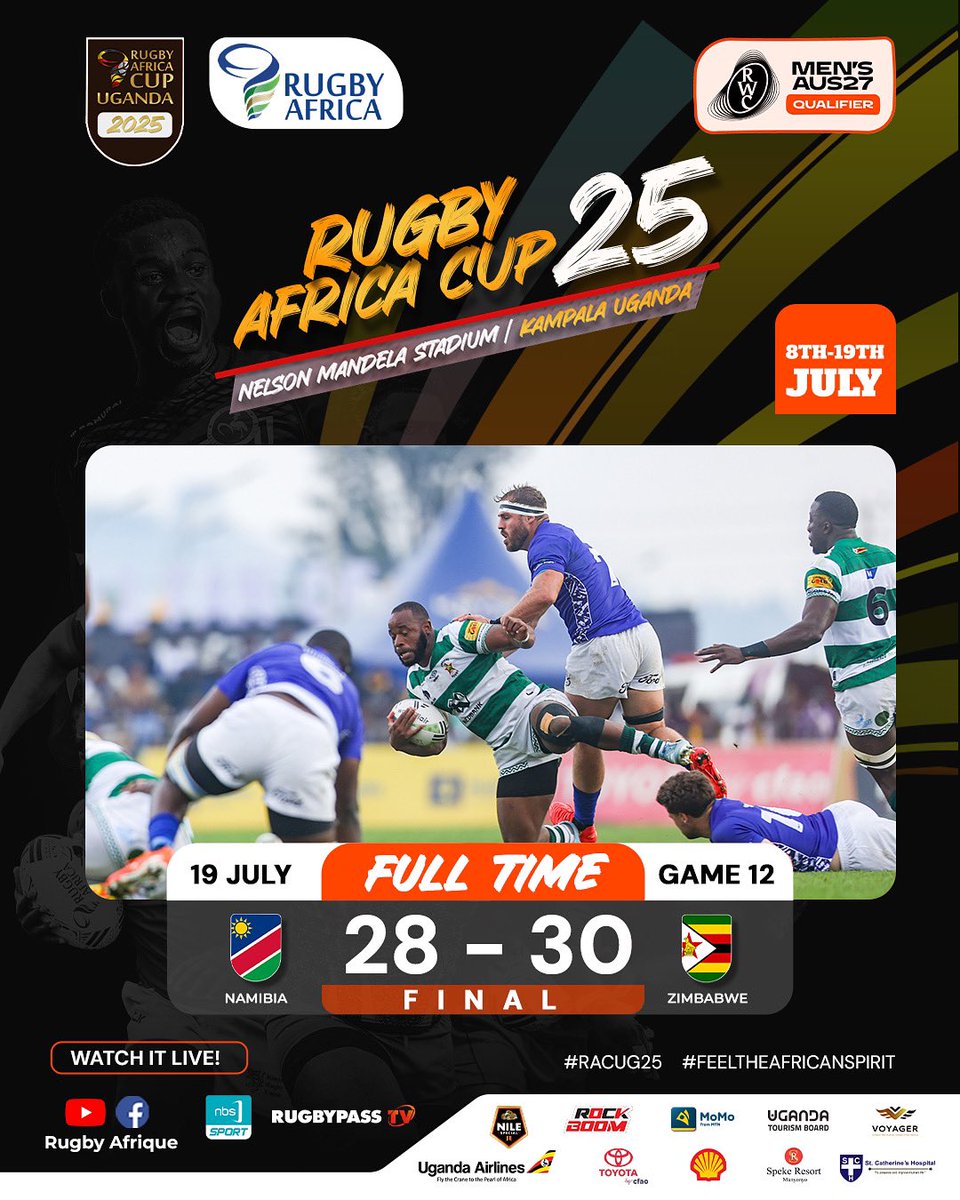 mandelastadium's tweet image. WHAT. A. FINAL!
We hope y'all enjoyed that.
#RACUG2025 | #FeelTheAfricanSpirit