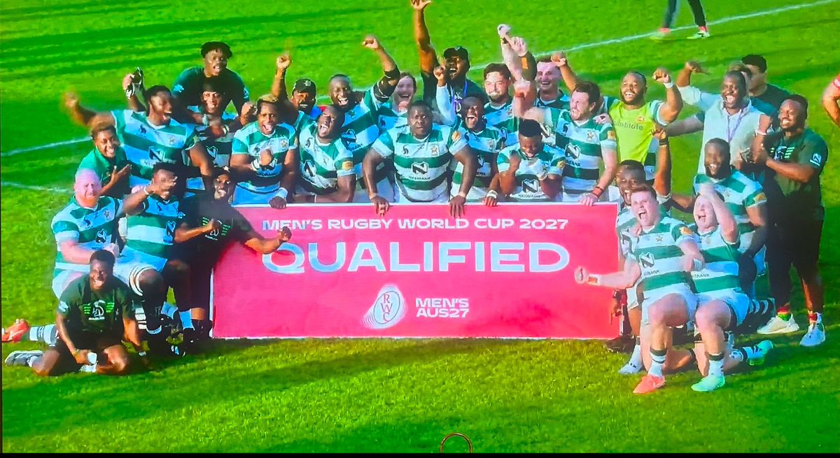 Fadzayi Mahere🇿🇼 (@advocatemahere) on Twitter photo 🔸OUR BOYS DID IT!!!!
Zimbabwe’s Rugby Team, the <a href="/SablesRugbyZW/">Zimbabwe Sables 🇿🇼</a>, beat Namibia 30-28 to win the Rugby Africa Cup in Kampala, and to qualify for the Rugby World Cup for the first time since I was in Grade 1 in 1991!
The 34-year wait is over! We are heading to Australia for the 🔸OUR BOYS DID IT!!!!
Zimbabwe’s Rugby Team, the <a href="/SablesRugbyZW/">Zimbabwe Sables 🇿🇼</a>, beat Namibia 30-28 to win the Rugby Africa Cup in Kampala, and to qualify for the Rugby World Cup for the first time since I was in Grade 1 in 1991!
The 34-year wait is over! We are heading to Australia for the