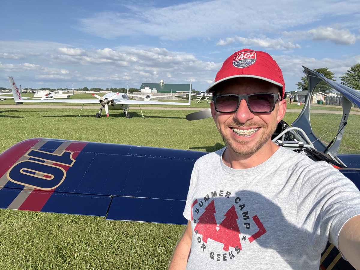 flybayer's tweet image. Made the yearly trek to Oshkosh Airventure yesterday!! 😁
Was going to fly up today, but weather forecast was bad so flew up a day early.
My wife is driving up today for her maiden visit!
Will be here till Thursday.