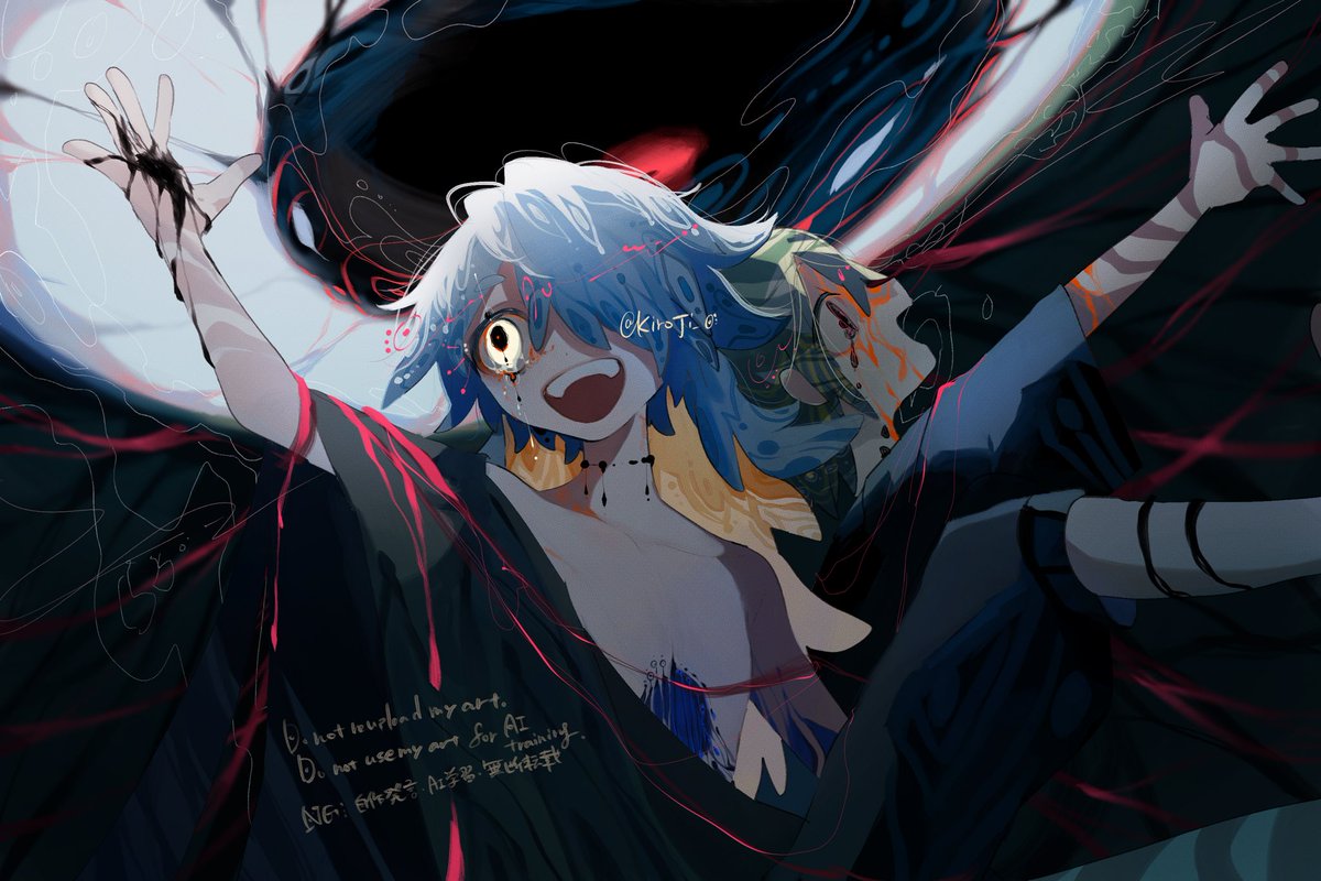 Kiroji_0's tweet image. もうもく

#oc #illustration