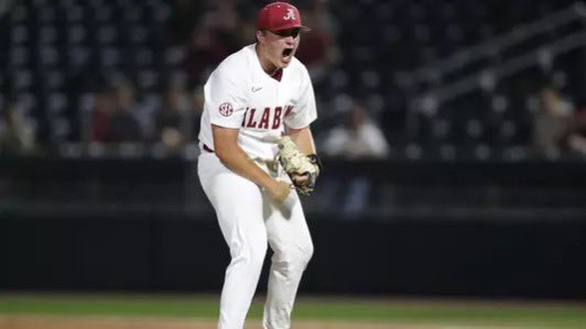 RiedellAndrew's tweet image. Alabama RHP Braylon Meyers has signed with the Chicago Cubs his advisor @joc_sports tells me.
Meyers had a 2.63 ERA in 41 innings this season striking out 58 hitters this season.