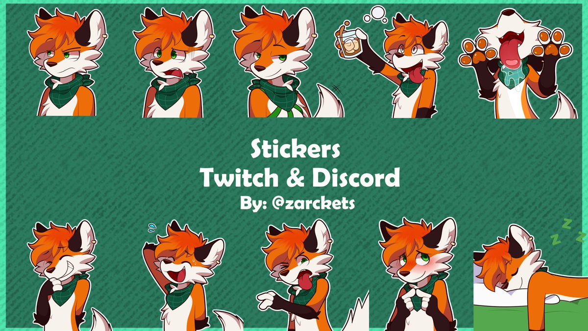 zarckets's tweet image. [Stickers commission]
@Purehollow00