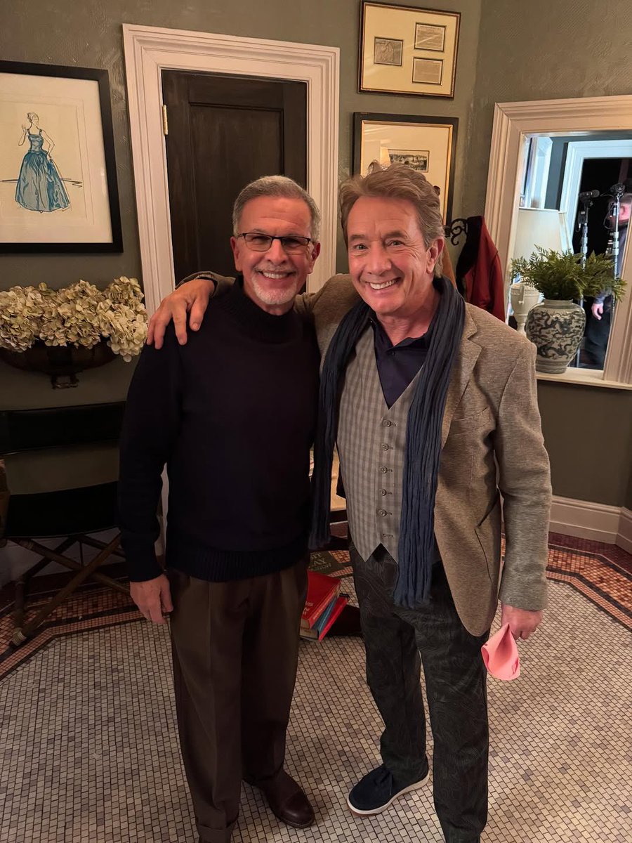 thedailymartins's tweet image. tony plana took pictures with steve martin & martin short on the set of 'only murders in the building' season five in new york city (2025)
📸: therealtonyplana | ig