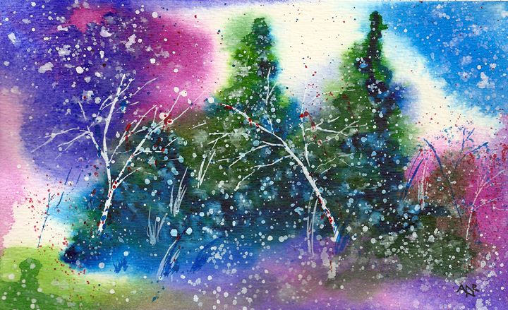 Art of the Day: "Holiday Card 17". Buy at: ArtPal.com/nelsonmakesart…