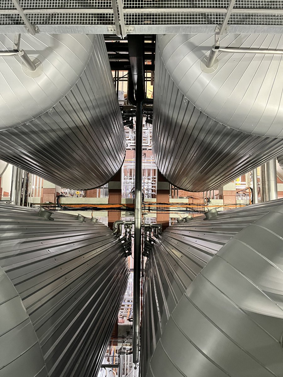 newglarusbrew's tweet image. Gotta love the view from the catwalks in our fermentation cellars! This is from the original red barn, up the “stairway to heaven.” We added a second green barn a few years back. Cheers!