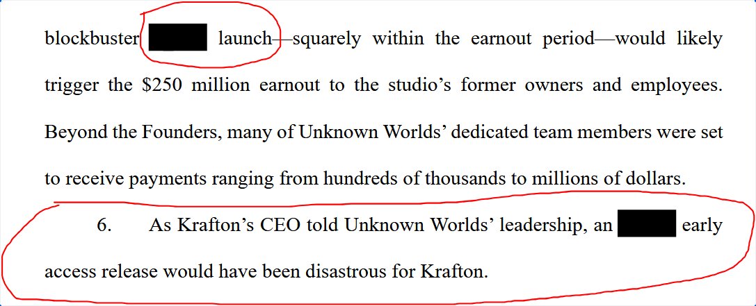 Idgaf01's tweet image. Only two months left this year that begin with a vowel,
August (6 letters) &amp;amp; October (7 Letters).

Judging by the length of the blackout box and and another 6 letter word, My guess is we would have been playing Subnautia 2 next month if not for these Greedy Bastards!

#ReleaseIt