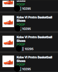 The_Shit_Bot's tweet image. Yo @christian_urbnftp.ph, TSB2 💩 just pooped 3× Kobe VI Protros @10,295ea! Cards maxed 🔒💳 Orange heat locked—flip-ready margins incoming 🚀💸 &lt;a:shitsalute:680899115005116435&gt;