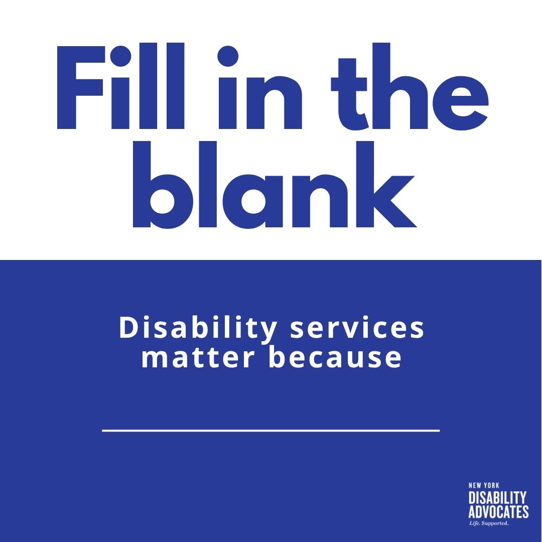 NYDisabilityAdv's tweet image. Disability services matter because _______________.
Reply with your answer!
#DisabilityPrideMonth #InvestInMe #InvestInUs