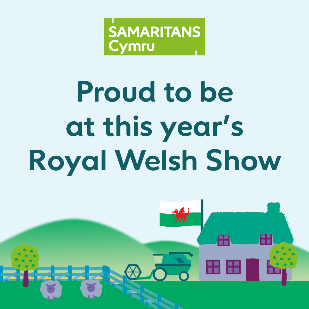SamaritansCymru's tweet image. We’re proud to be part of this years @royalwelshshow 

Our @PowysSamaritans will be raising awareness as well as offering emotional support to anyone who might be struggling to cope during the event.   

📍294-C for Samaritans 

See you there 💚 
#RWS20245