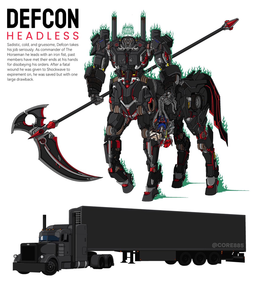 core885's tweet image. OC Commision
@comicalfoon

#Maccadam 
 #Transformersart 
#commissionsopen
 #Commission