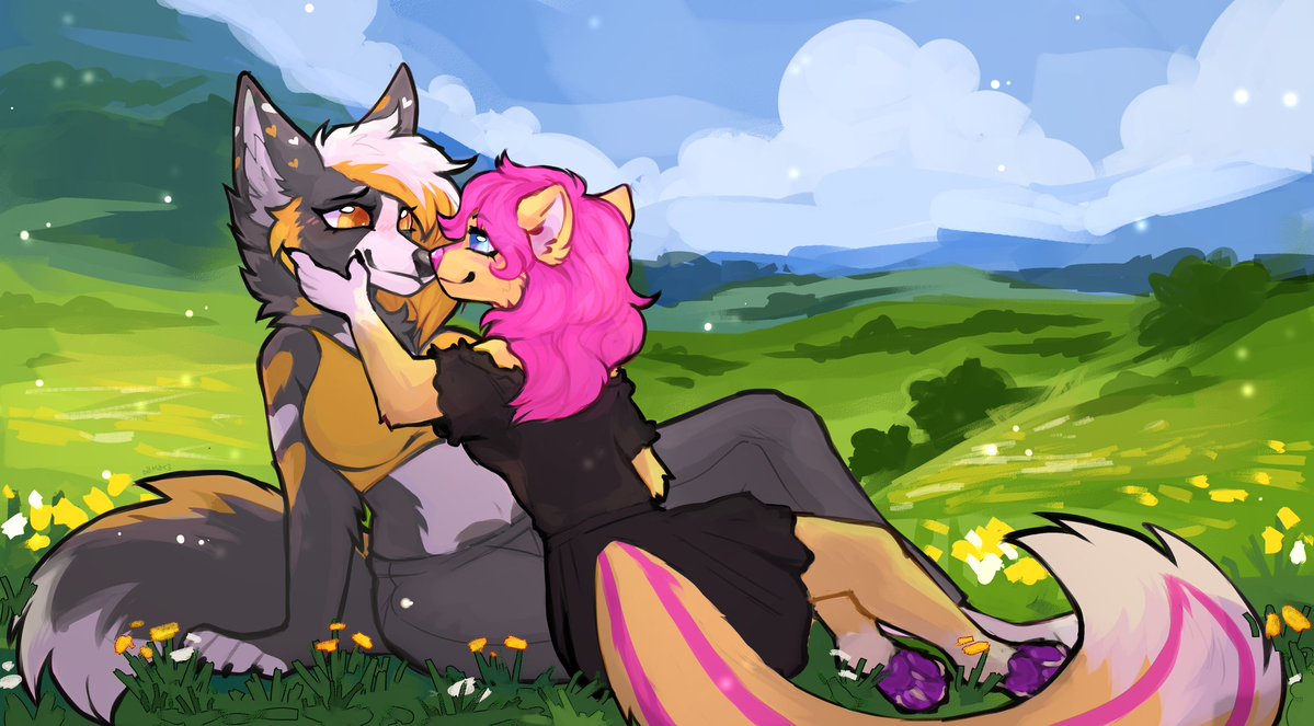 AspectOfNivera's tweet image. A beautiful day on the hills with my Skuxy
A couple piece that I got with my sweet girlfriend, @Rskuxy
Done by @SonnenDema or better known as @RubyInflation