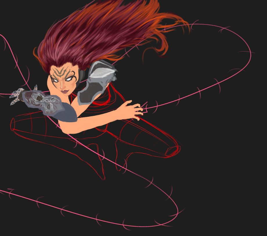 xemanos's tweet image. FURY DARKSIDERS WORK IN PROGRESS HER HAIR IS PREBBYY