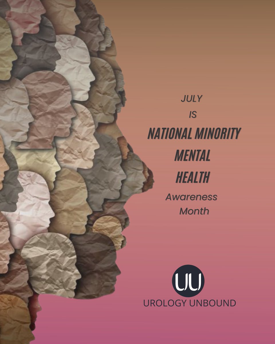 UrologyUnbound's tweet image. Starting residency can feel isolating, especially for #BIPOC trainees who feel like the “only” one.
Urology Unbound builds a support community to thrive— mentally, emotionally & professionally. bit.ly/Donate-to-Supp…
#NationalMinorityMentalHealthAwareness
@rfrankjones_uro