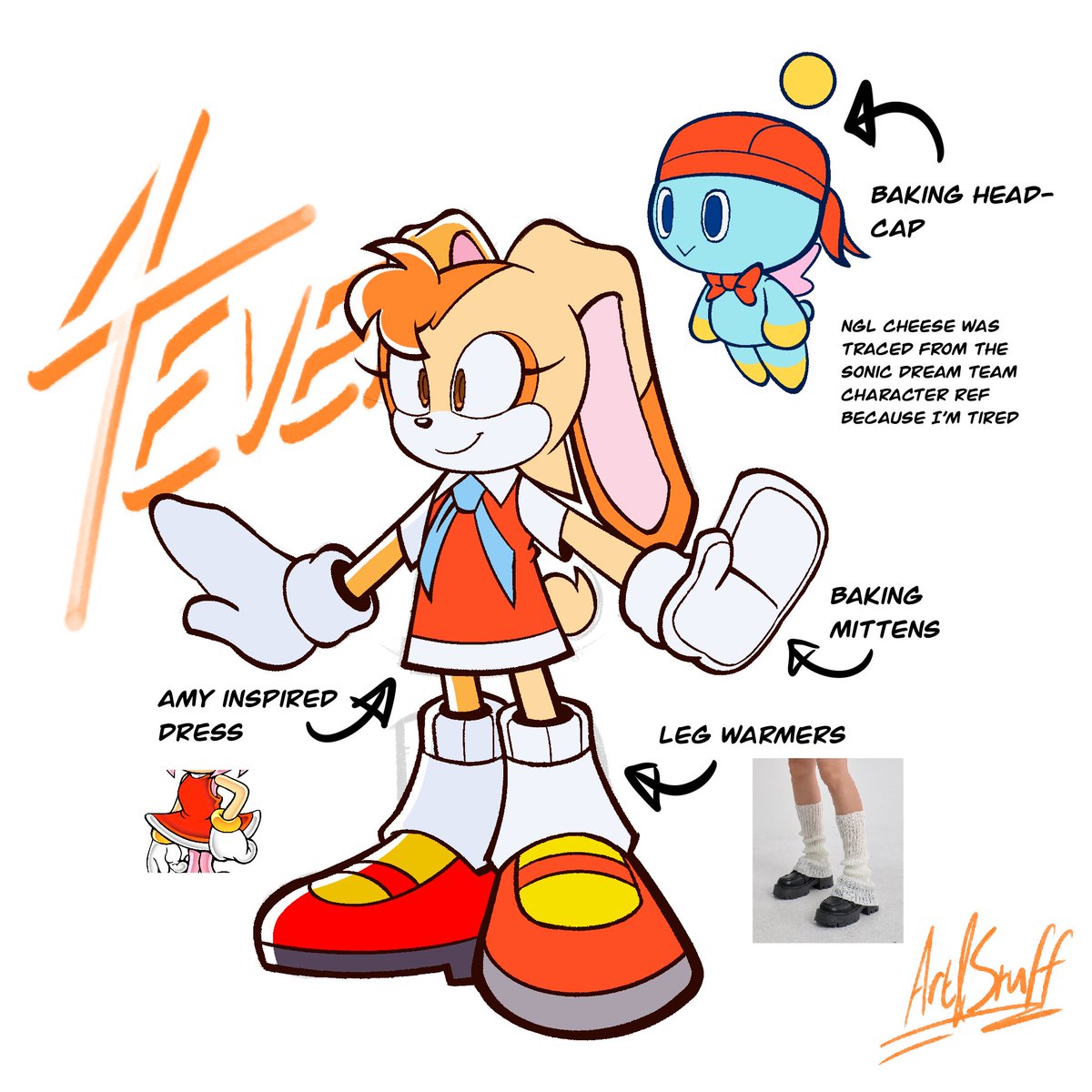 Sonic 4EVER Cream and Cheese) redesign (with notes)