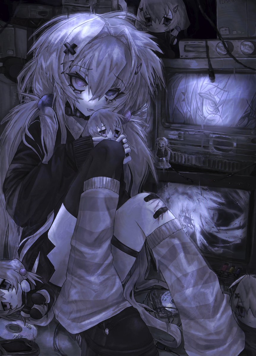 m111ru's tweet photo. violet in her basement https://t.co/likXVxAyGm