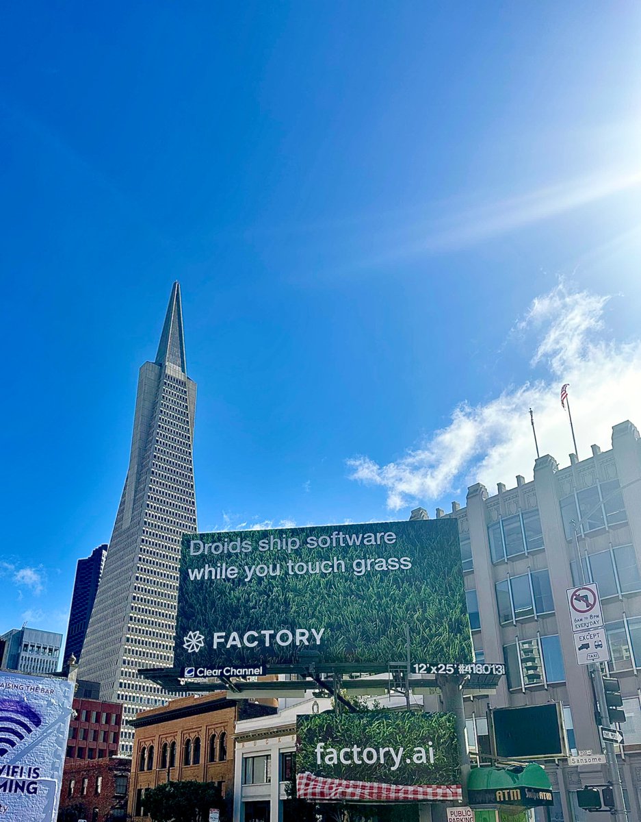 FactoryAI's tweet image. It’s a great weekend to touch grass.
Let your Droids handle the code.
10M free tokens on us:
app.factory.ai/?promo=5xnRC8j…