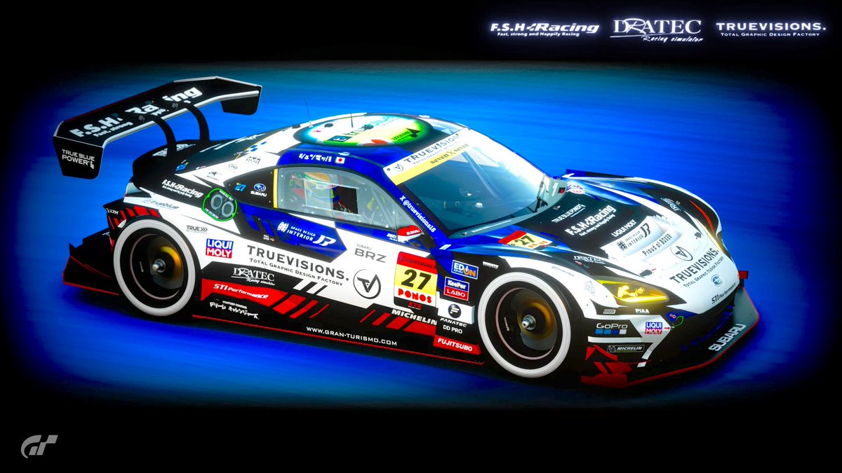 truevisions. Total Graphic Design Factory. (@truevisions18) on Twitter photo truevisions. FSH BRZ GT300.
#SUBARU|#BRZ|#STi|#SuperGT
#truevisions|#FSHRacing|#ドリームチャレンジャーズ
#DRATEC|#LTcorporation|#GT7
#GranTurismo7|#グランツーリスモ7
<a href="/thegranturismo/">Gran Turismo</a>|<a href="/Kaz_Yamauchi/">山内 一典 / Kaz Yamauchi</a>
<a href="/Matsuxanzikkyob/">ドリチャレまっつぁん</a>|<a href="/FSHRacing4649/">FSH Racing × ドリームチャレンジャーズ</a>
<a href="/eg8civic_dratec/">元気</a>|<a href="/LTcorporation_/">LT™︎🪩</a> truevisions. FSH BRZ GT300.
#SUBARU|#BRZ|#STi|#SuperGT
#truevisions|#FSHRacing|#ドリームチャレンジャーズ
#DRATEC|#LTcorporation|#GT7
#GranTurismo7|#グランツーリスモ7
<a href="/thegranturismo/">Gran Turismo</a>|<a href="/Kaz_Yamauchi/">山内 一典 / Kaz Yamauchi</a>
<a href="/Matsuxanzikkyob/">ドリチャレまっつぁん</a>|<a href="/FSHRacing4649/">FSH Racing × ドリームチャレンジャーズ</a>
<a href="/eg8civic_dratec/">元気</a>|<a href="/LTcorporation_/">LT™︎🪩</a>