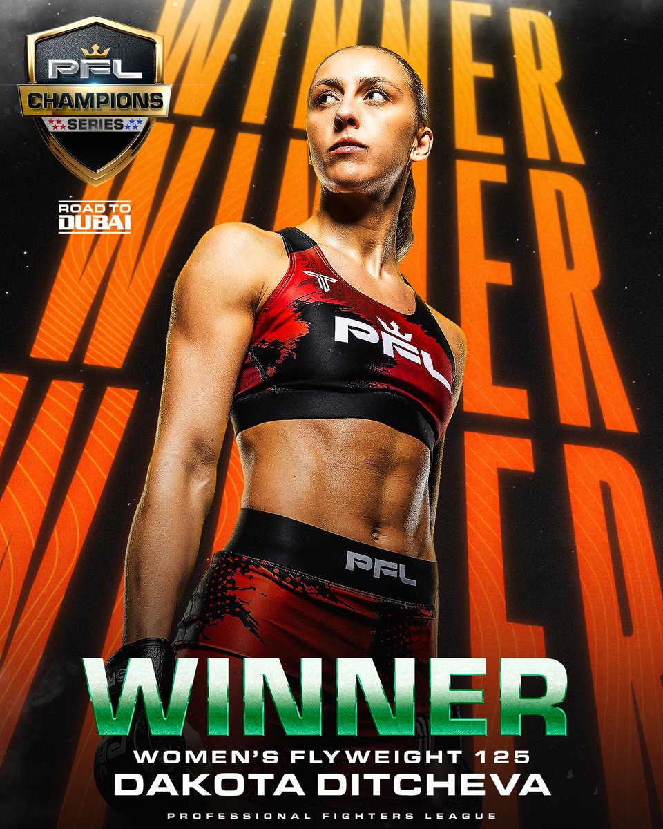 15-0 and STILL UNSTOPPABLE. 😤👑

<a href="/dakotadofficial/">Dakota Ditcheva</a> stays perfect with another dominant win at #PFLChampionsSeries!

Who can stop her? 👀