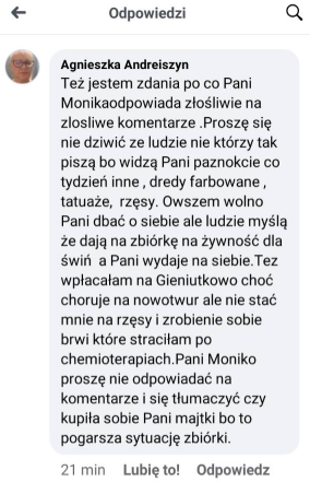 CzarnaListaPro's tweet image. Jeden ze smutniejszych komentarzy, jakie ostatnio widziałem. Zakładam, że takich ludzi jest więcej.
Sami mają niewiele, ale reagują na płaczliwe apele o wpłaty. Bo myślą, że to realna potrzeba, a nie biznes pseudo-aktywistów.
Ale tego chyba nikt nie przeskoczy...