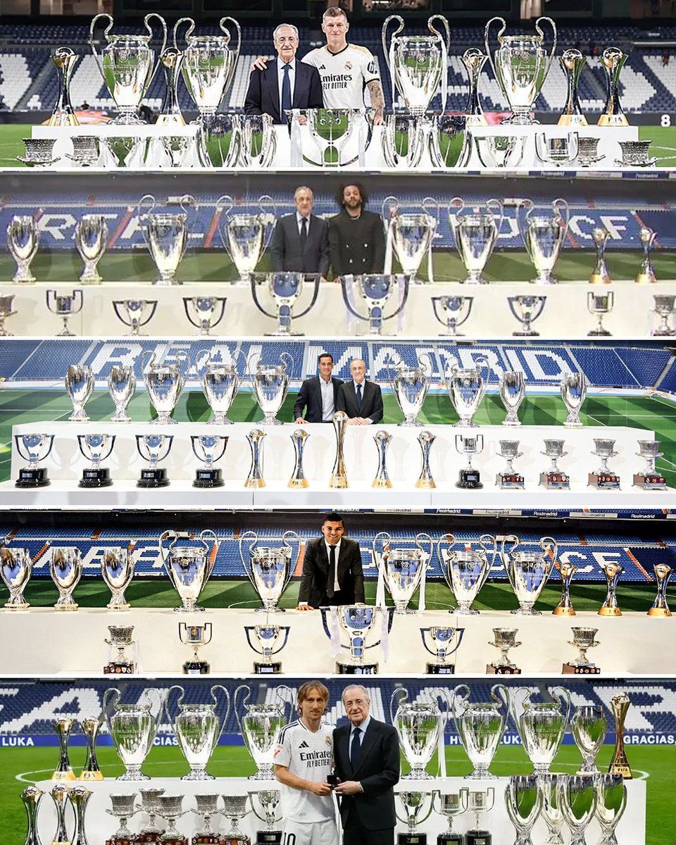 هكذا يُغادر أساطير ريال مدريد ناديهم. 🤍🤯