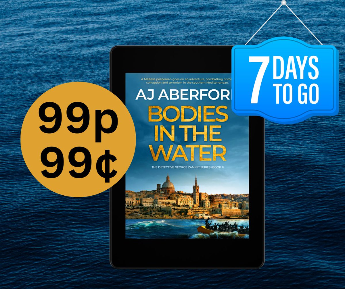 HobeckBooks's tweet image. BARGAIN ALERT! BARGAIN ALERT - for seven days only!
Amazon UK: amazon.co.uk/dp/B09ZHDWT5L
Amazon US: amazon.com/dp/B09ZHDWT5L
@AJAberford #kindle #kindledeal #countdowndeal #amazon #series #crimeseries #thriller #malta