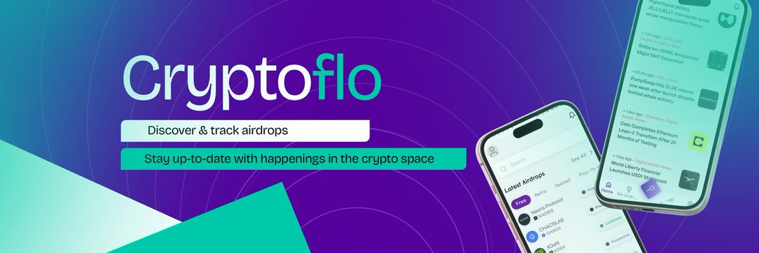 CrypticEmax's tweet image. 🚀Missed out on legit crypto airdrops? @CryptoFlo__ is your ultimate app for verified airdrops, real-time market updates, &amp;amp; passive income! 🤑
Perfect for newbies &amp;amp; pros. Here’s why you need it! 🧵👇 #CryptoFlo #Airdrops