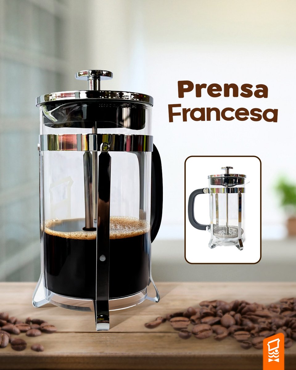 Elegancia, aroma y sabor en cada taza. ☕ Descubre la experiencia del café con nuestra nueva prensa francesa: para quienes disfrutan su momento con calma y estilo. ✨ Adquiere la tuya (600 ml) por solo $15.00 🧡 #MisterDonut #UnGustoParaTodos