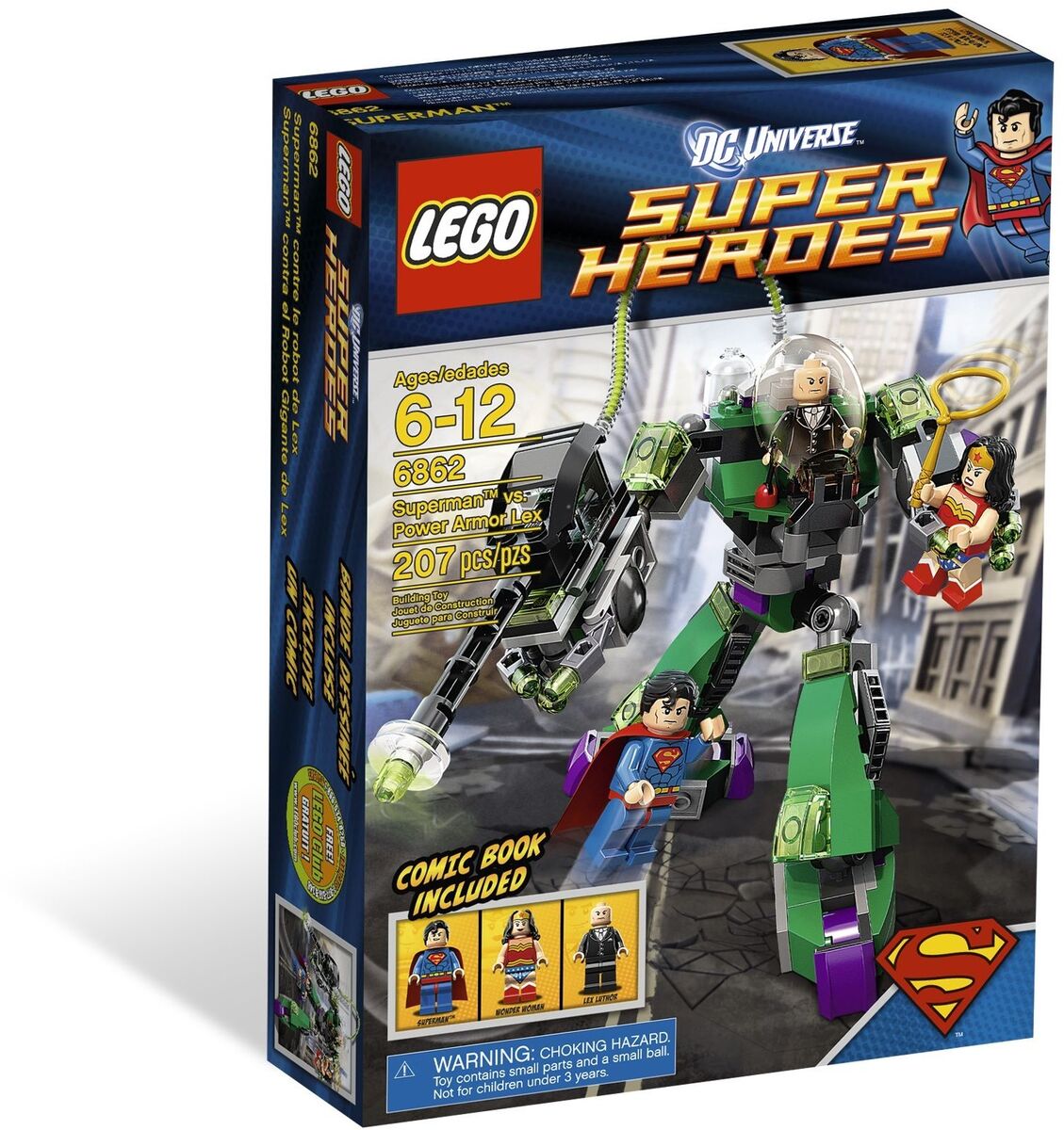 PenPlays_'s tweet image. Throwback Set of the Week
LEGO DC Superman vs. Power Armor Lex
Pros:
-Offers a perfectly chunky mech for its time
-"Technical" details make it all the better
Cons:
-Mech has an awkwardly disproportionate design just to handle the cannon